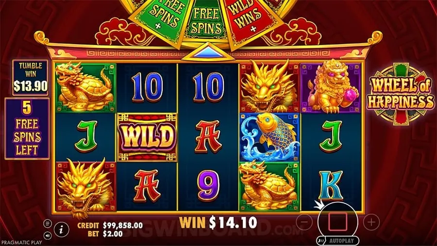 Illustrative image of a large progressive jackpot win screen